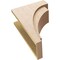 Ekena Millwork 11"W x 22"D x 33"H Classic Rivera Rough Cedar Woodgrain TimberThane Corbel, Primed Tan CORUR11X22X33RIVRCPR - alternate 2
